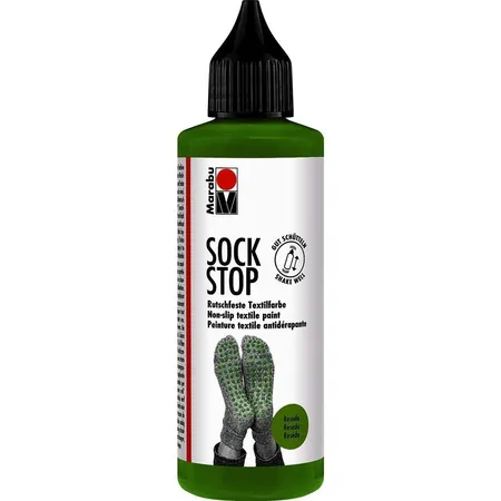 Marabu Sock Stop Rutschfeste, Textilfarbe reseda, 90 ml