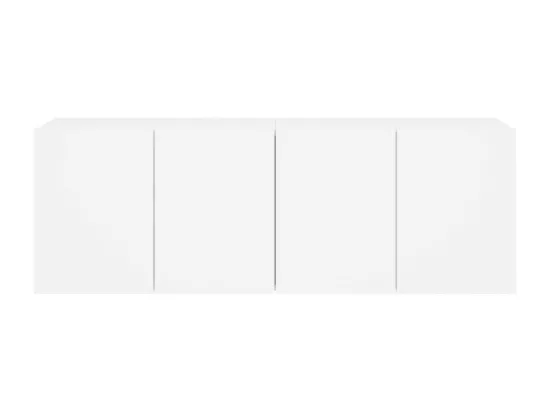 Meubles TV muraux 2 pcs blanc 60x30x41 cm