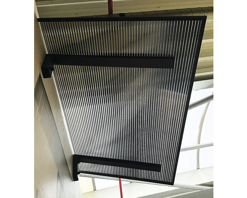 Gutta polycarbonaat holle kamerplaat/wandplaat 20-16 ZEBRAPLATE antraciet 2000 mm x 980 mm x 16 mm