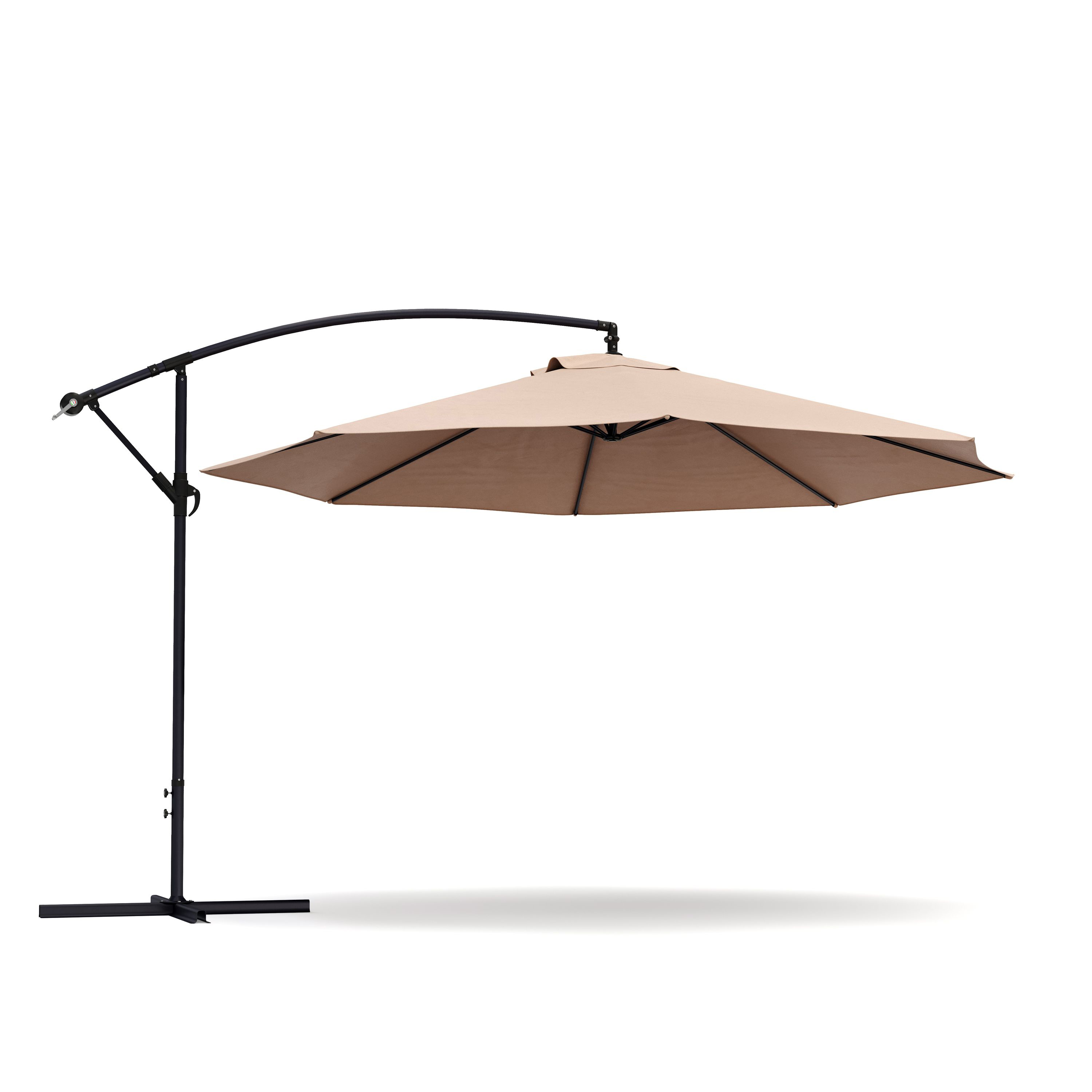 Sonnenschirm Ampelschirm SUN 350 cm braun