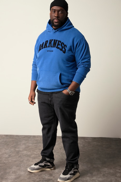 STHUGE Hoodie, Langarm, acid washed, Print, bis 8 XL