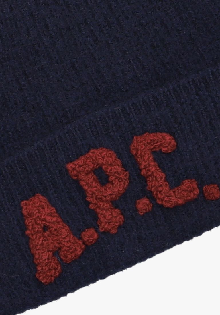 donkerblauwe apc muts bonnet axel