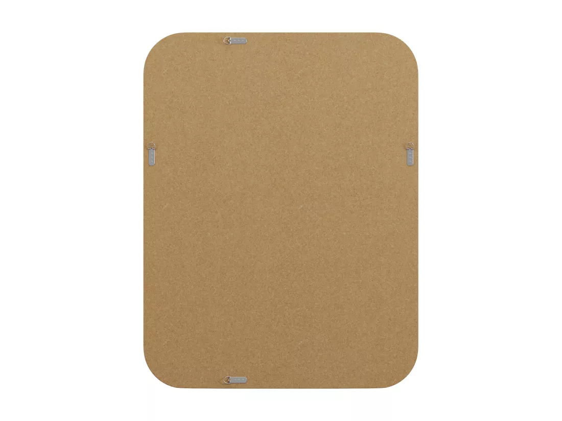 Miroir rectangulaire en bois de paulownia - L. 85 x H. 110 cm - Noir - JIMIA
