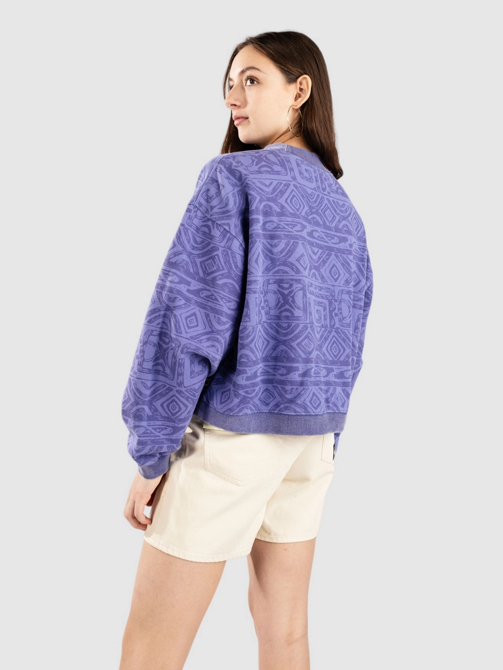 Quiksilver Global Heat Vintage Crew Sweater dusted peri global heat