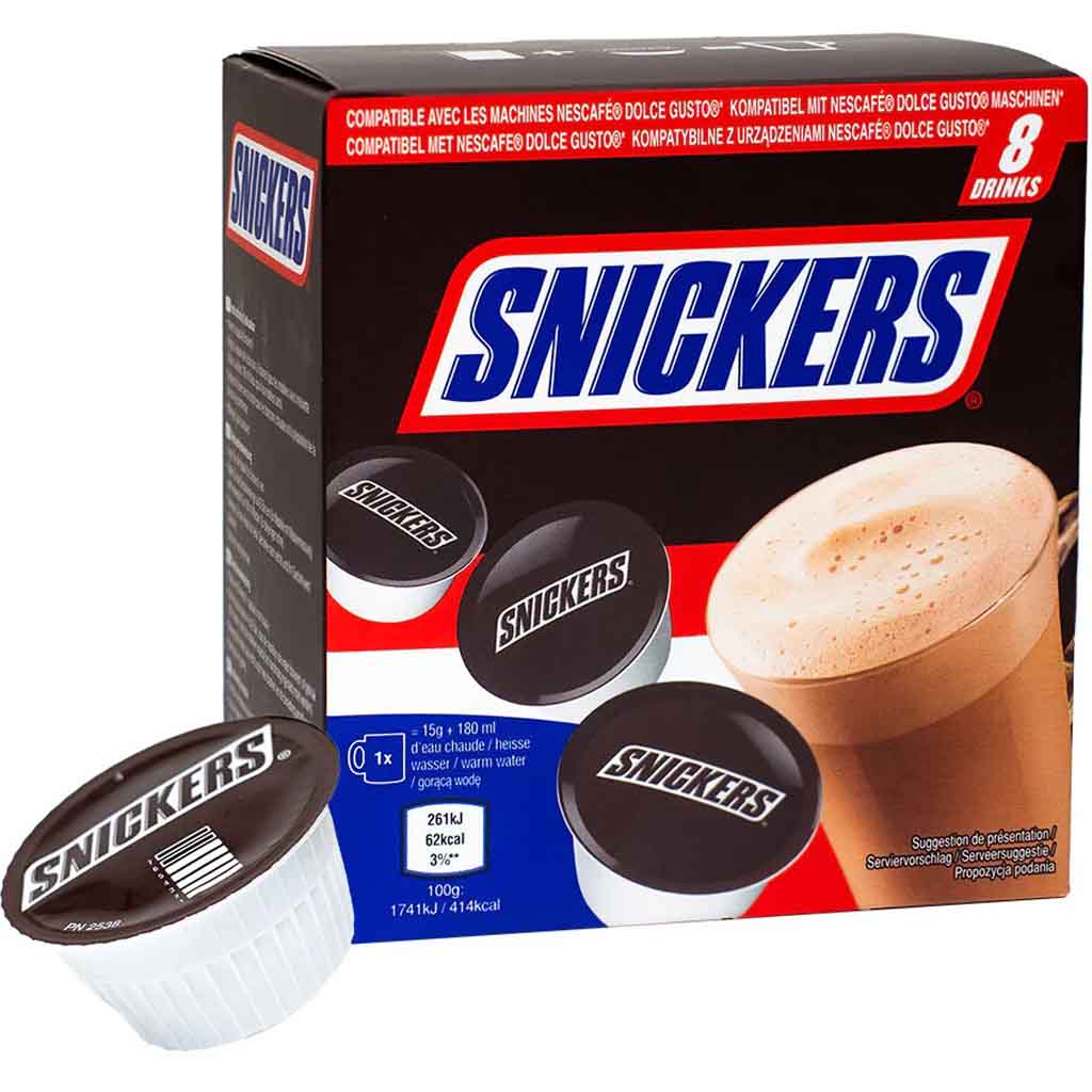 Snickers Dolce Gusto Kapseln 8 Tassen 120g MHD:29.7.25