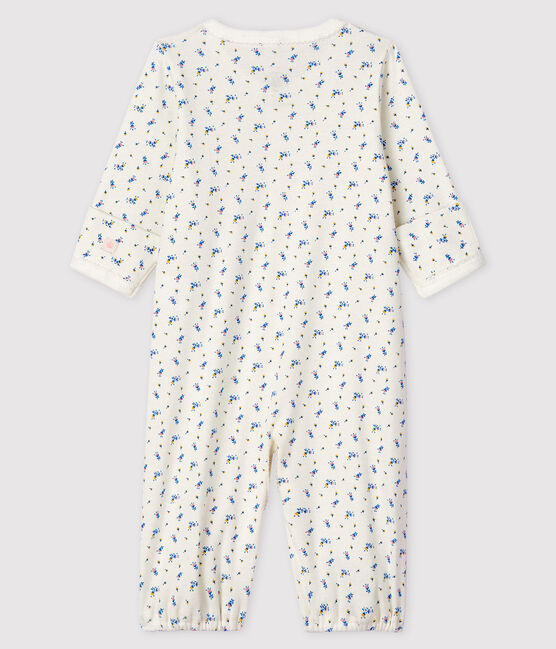 Combisac à fleurs bébé en coton biologique