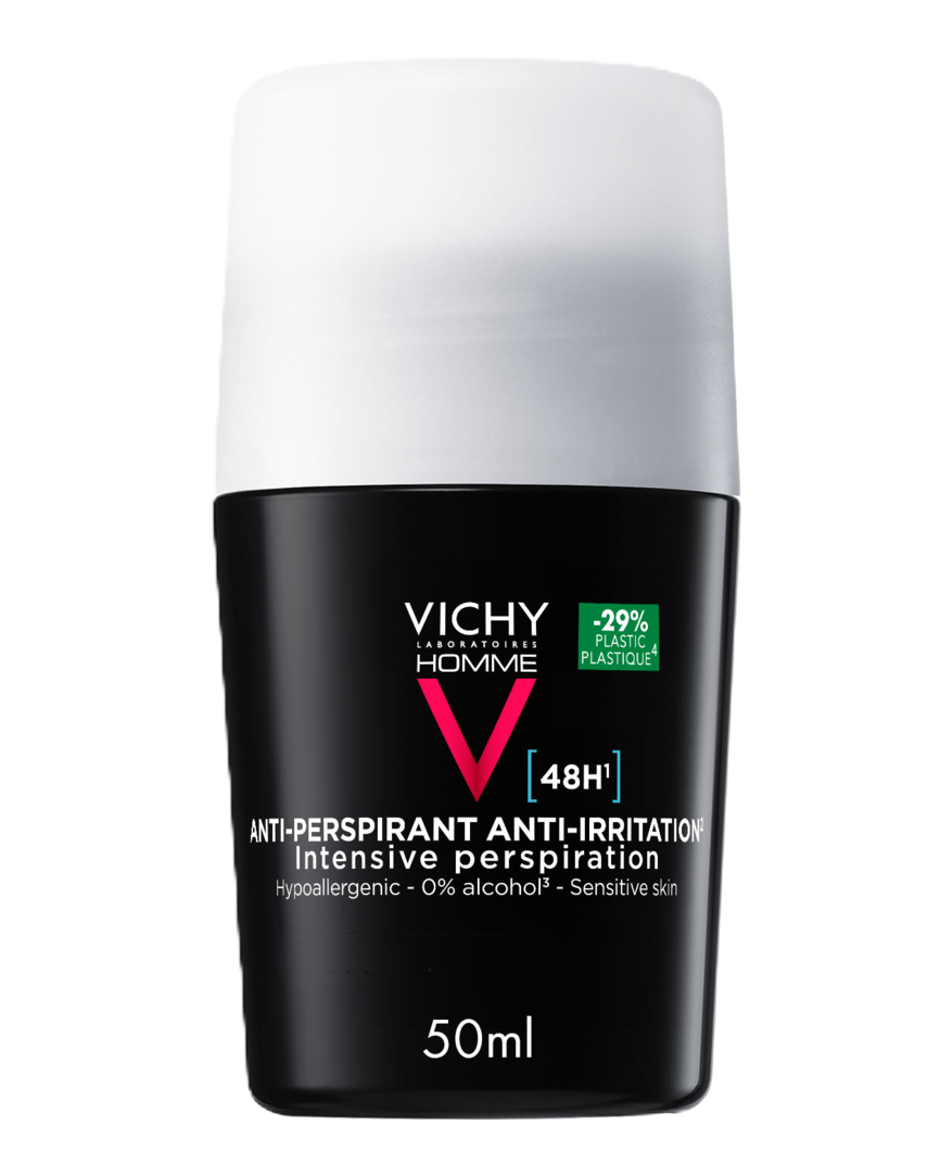 Vichy Homme 48H Anti-Irritations Antiperspirant deodorant uten parfyme 50 ml