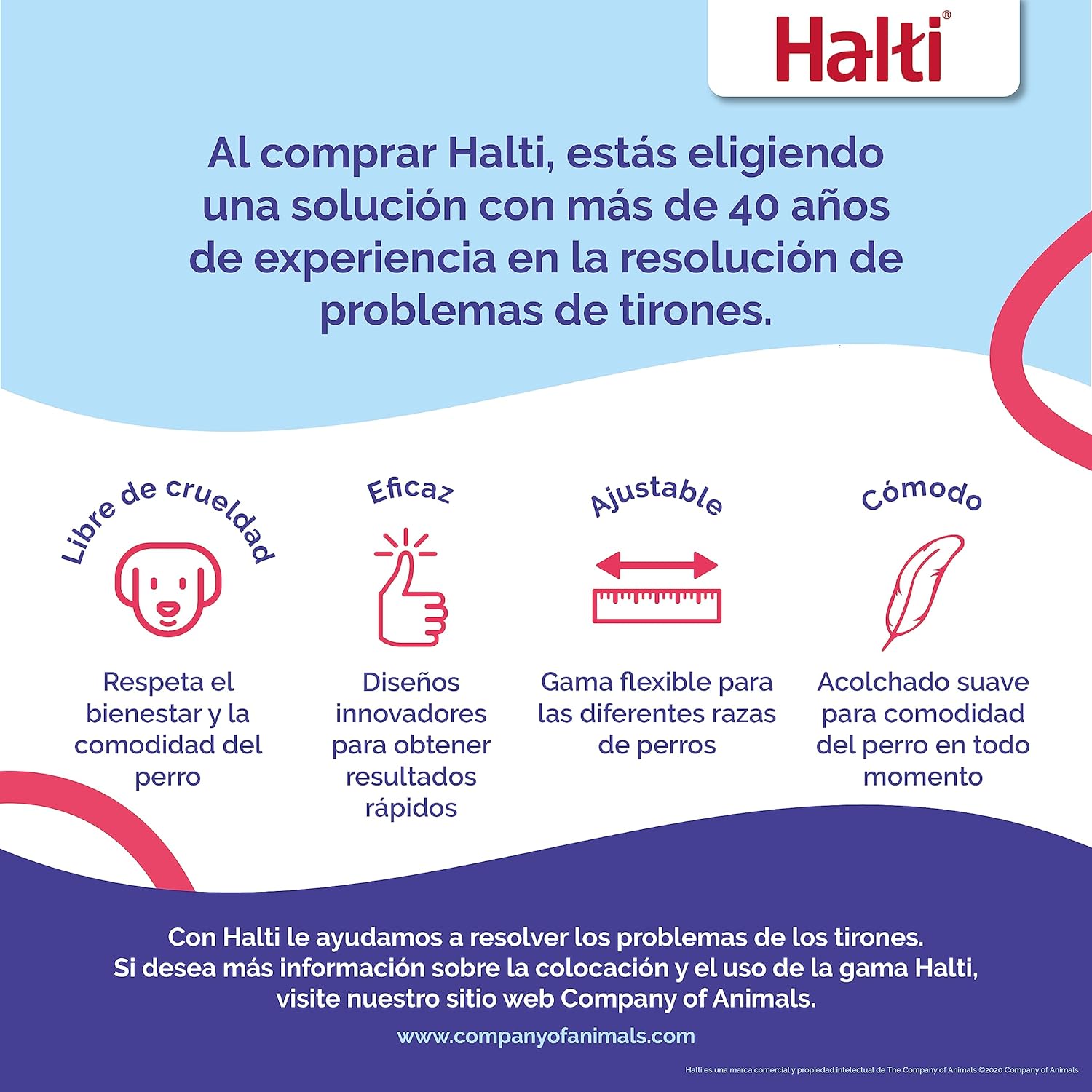 Coleira de treinamento anti-puxão Halti para cães