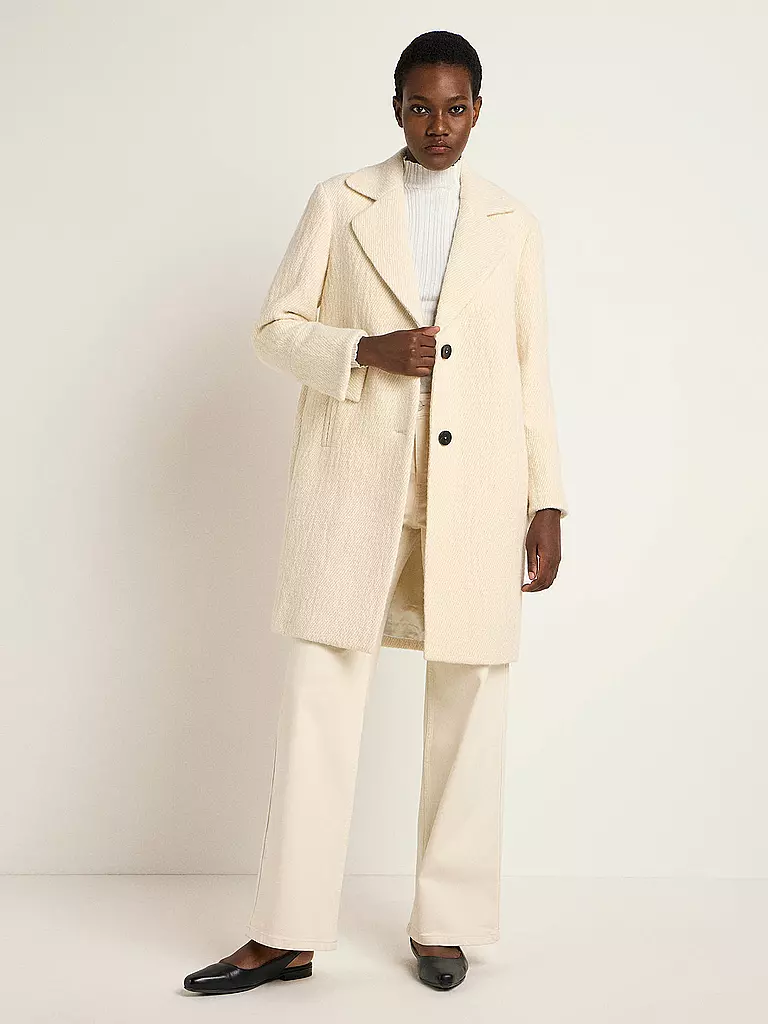 LANIUS Wollmantel creme