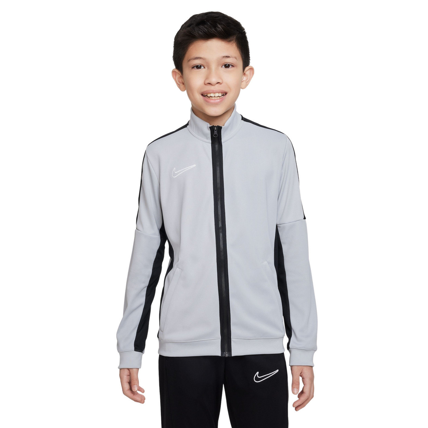 Nike Dri-FIT Academy 23 Trainingsjack Full-Zip Kids Grijs Zwart Wit