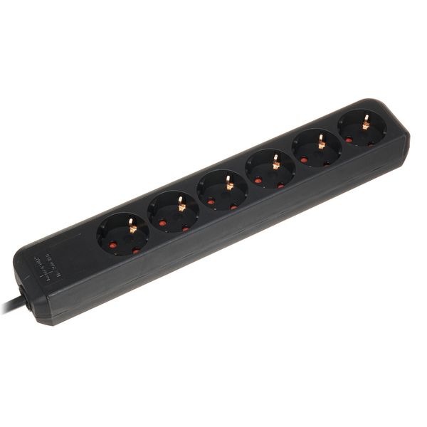 Brennenstuhl Eco-L 6 Way Split 1,5m BK