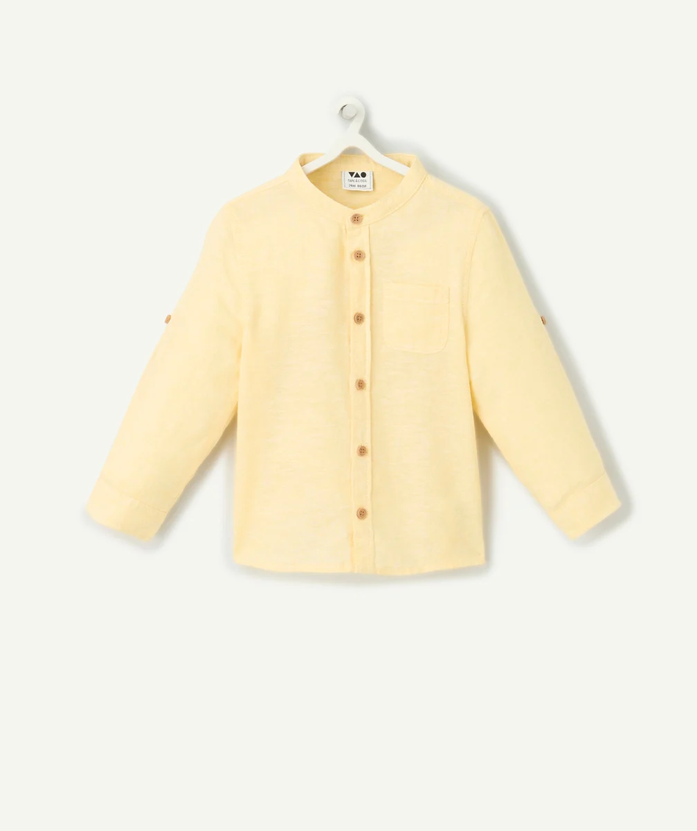 chemise manches longues bébé garçon en lin