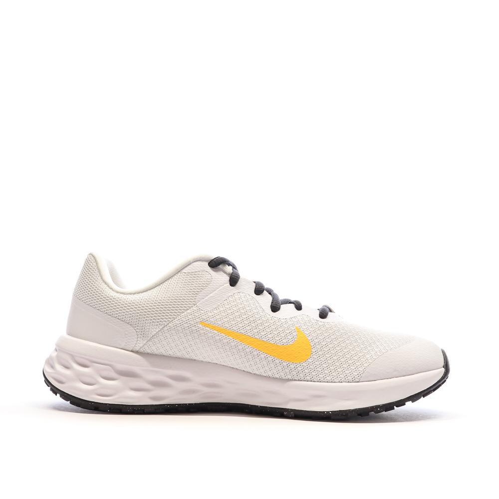 Nike Chaussures de Running Blanches/Oranges Femme Nike Revolution 6
