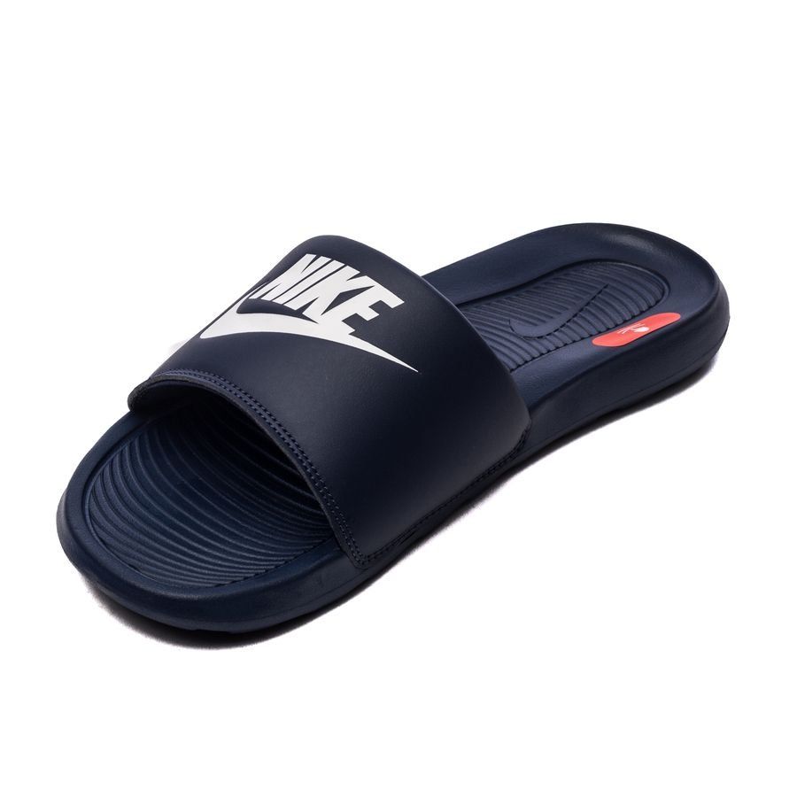 Nike Claquettes Victori One - Bleu Marine/Blanc