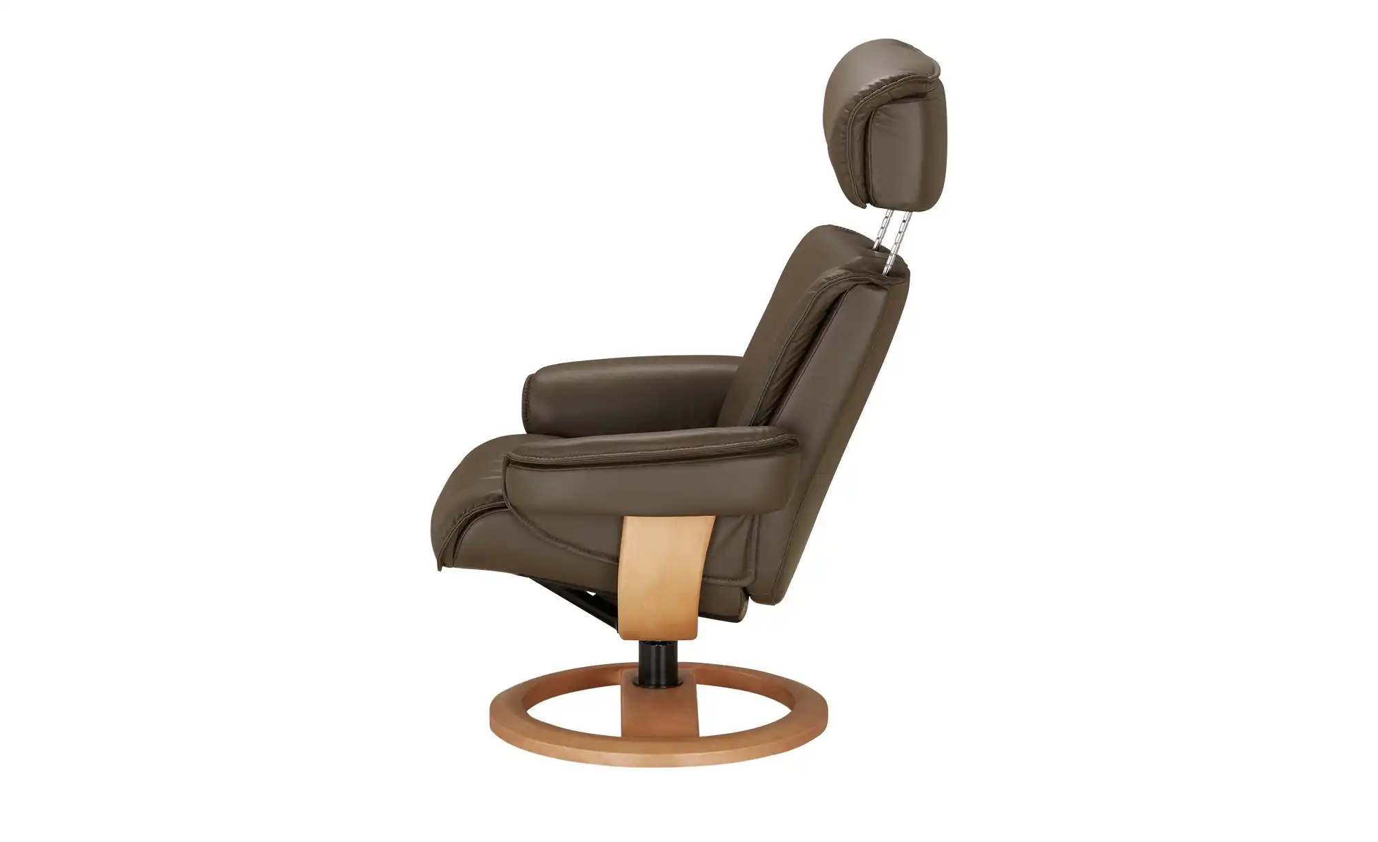 Nordic Life Sessel-Hocker-Set aus Echtleder INC97