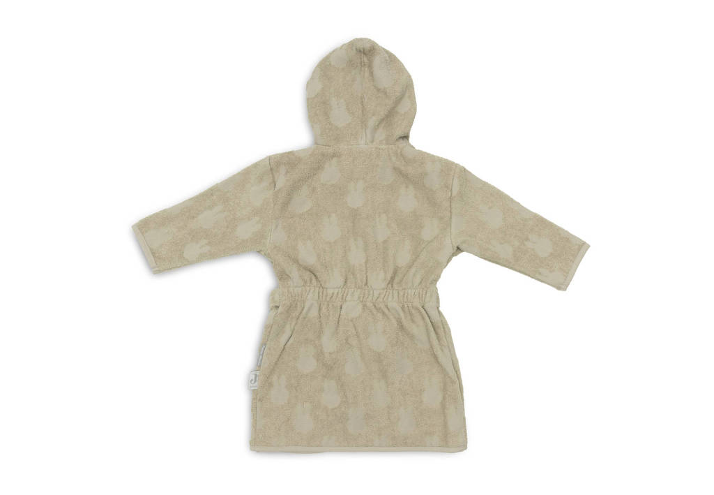 Jollein badstof badjas Miffy Jacquard Olive Green