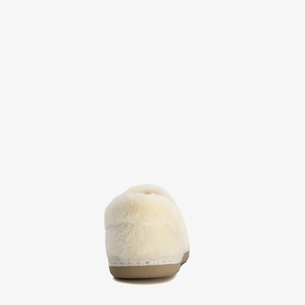 Thu!s dames pantoffels imitatiebont beige