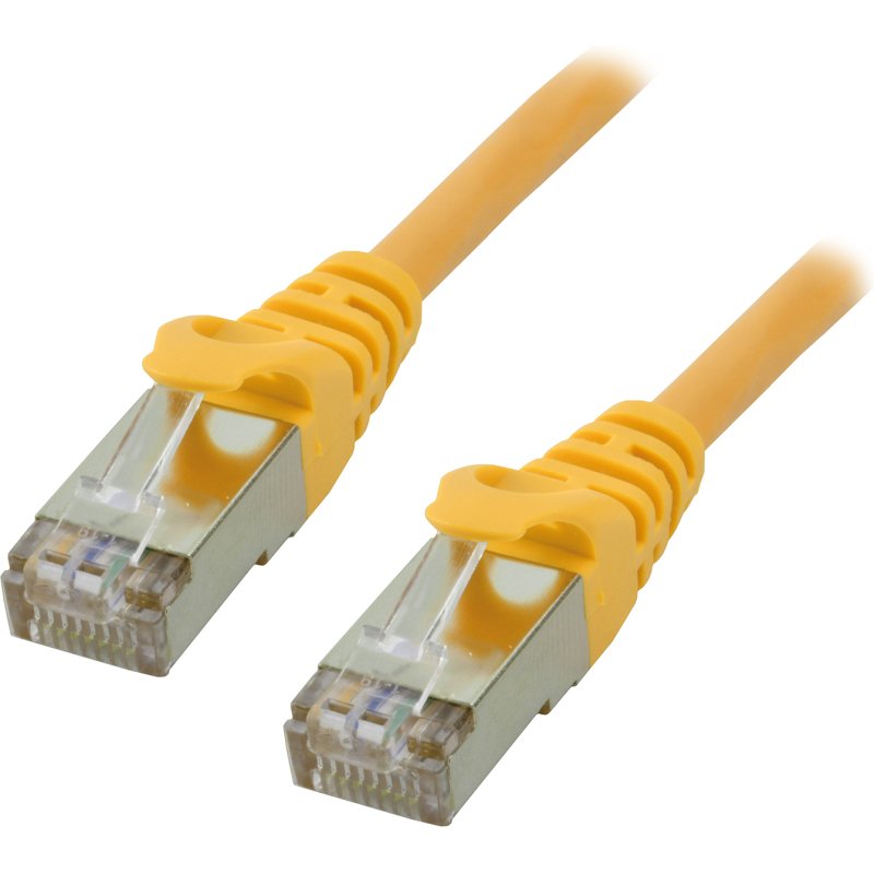 MCL Cable RJ45 Cat6 1.0 m Yellow câble de réseau Jaune 1 m F/UTP (FTP)