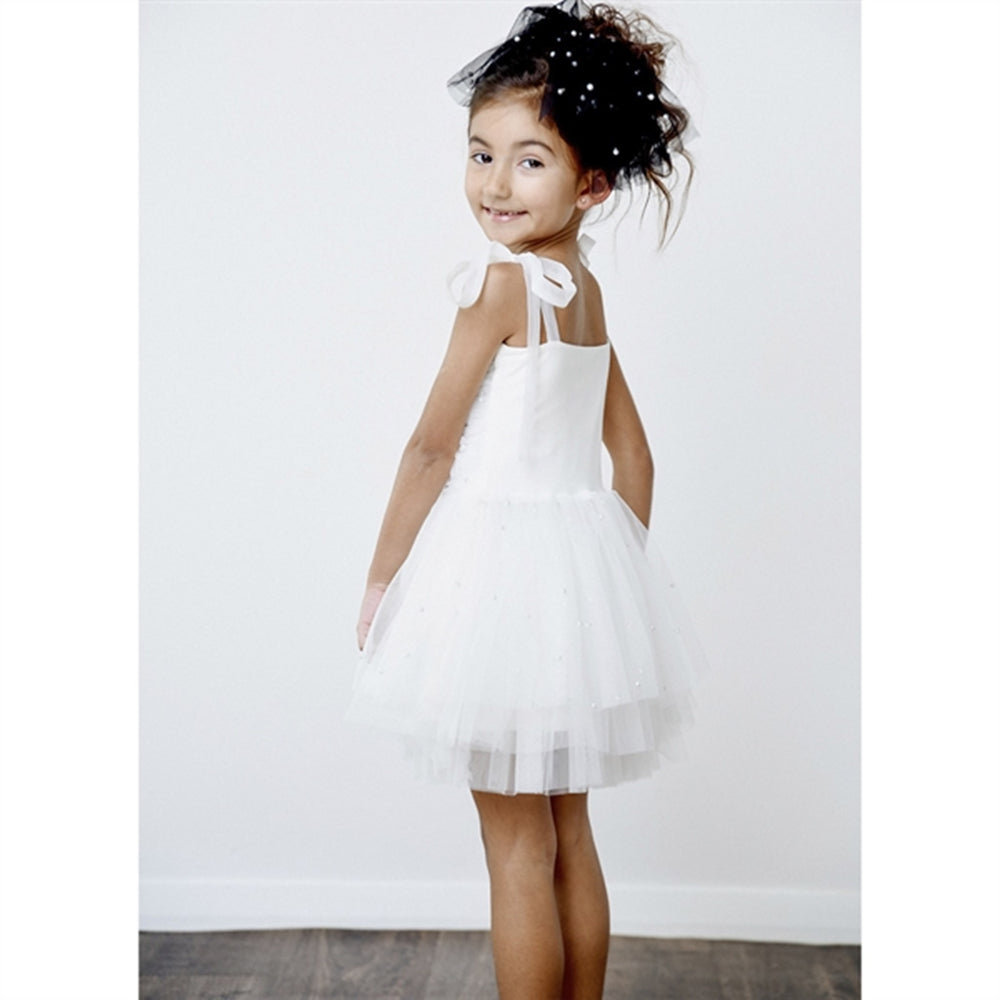 Pearl Tulle Ballerina Kjole White
