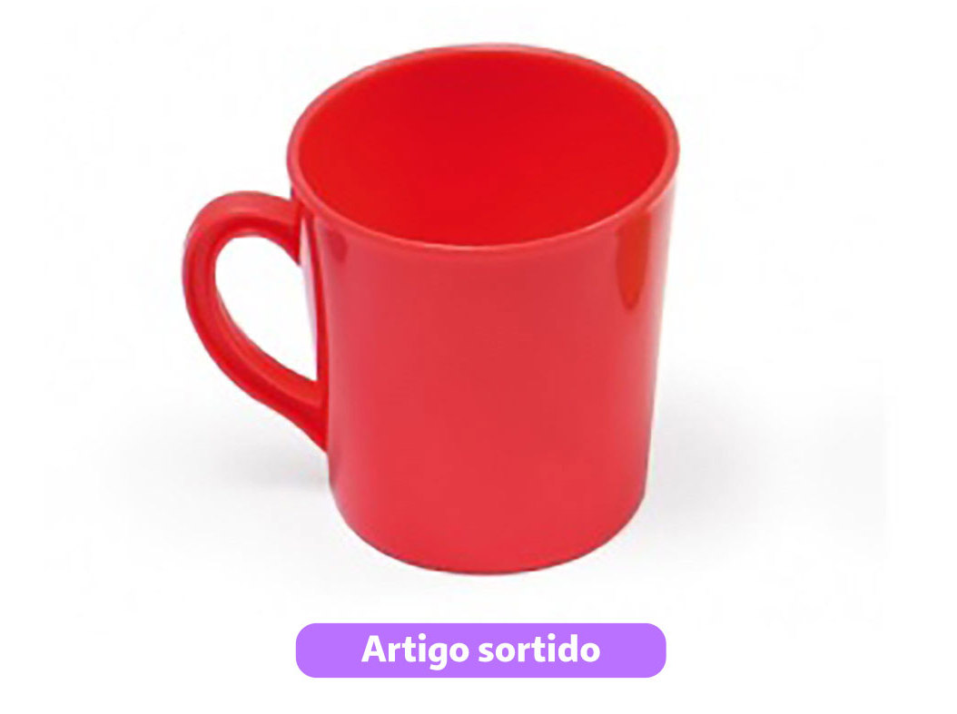 CANECA DOMPLEX PLÁSTICO 80X85CM CORES SORTIDAS