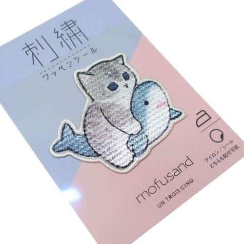 HISAGO - mofusand Geborduurde Patch Seal (Shark)