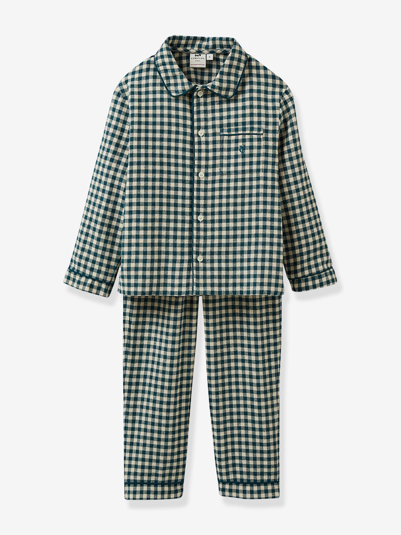 Pijama xadrez clássico para meninos