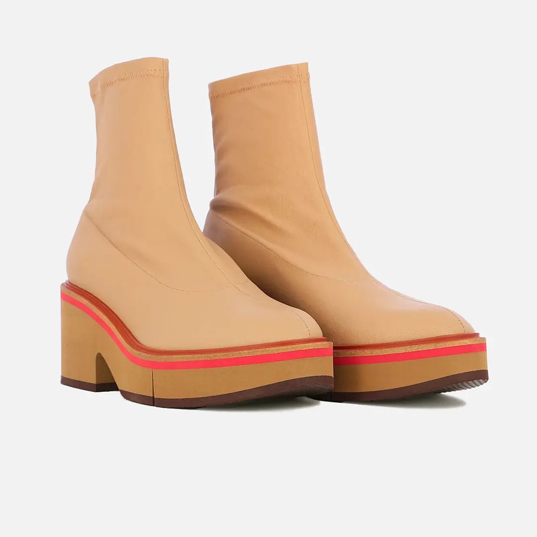 ANKLE BOOTS - ALBANE ankle boots, stretch leather beige
