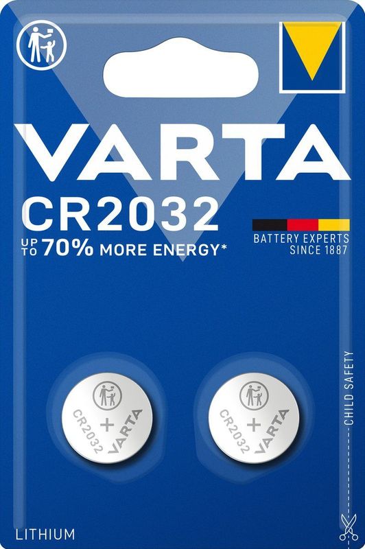 Varta - CR2032 - Knoopcelbatterij - 2 Stuks - Lithium