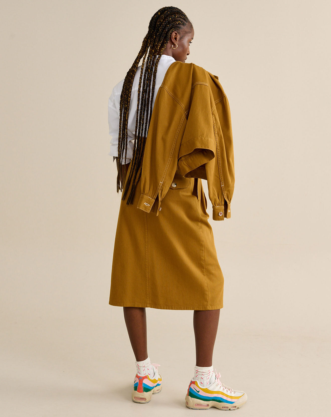 Bellerose Surchemise oversize Paulo tobacco