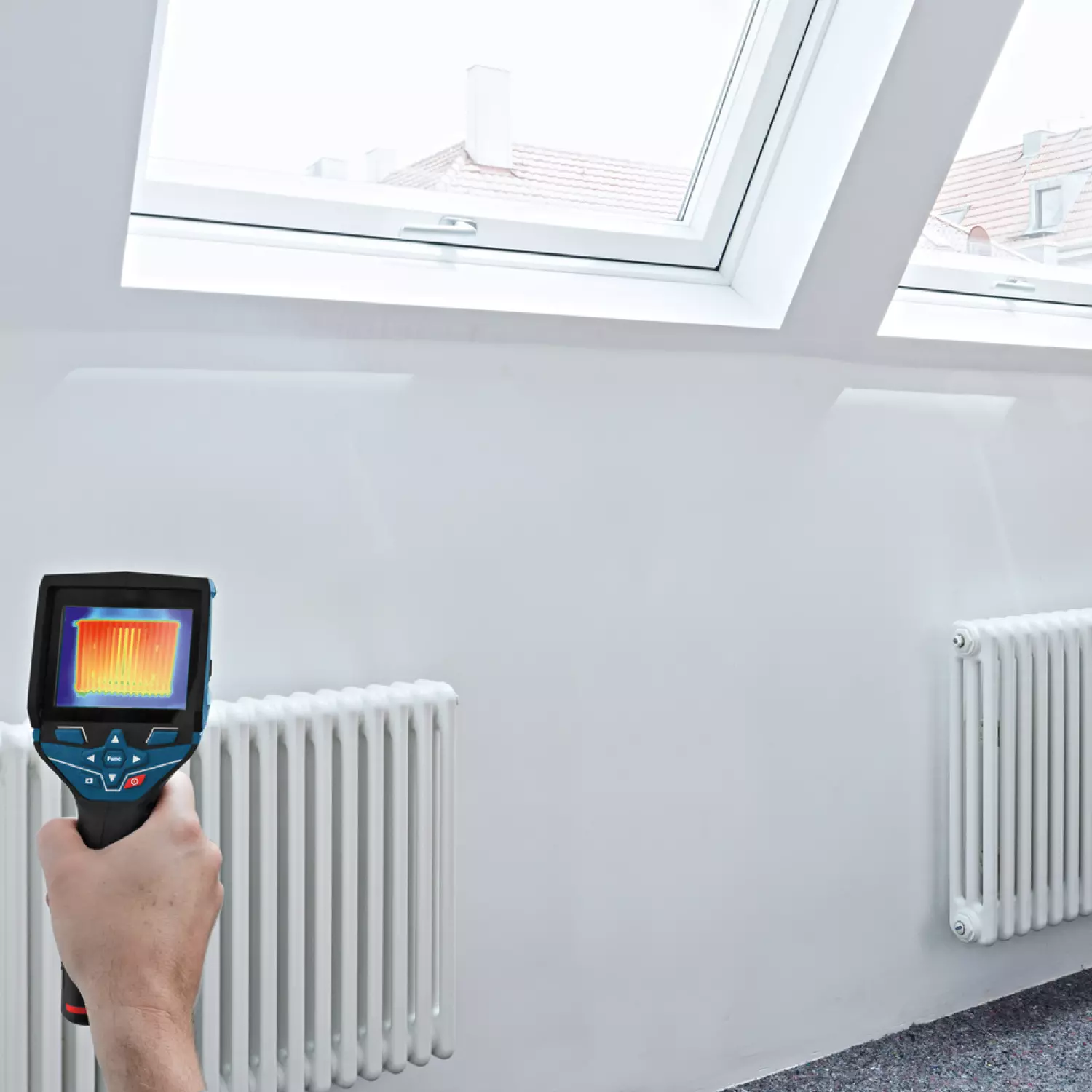 Bosch GTC 400 C 12V Li-Ion accu Visuele infraroodthermometer (1x 2.0Ah accu) in L-Boxx