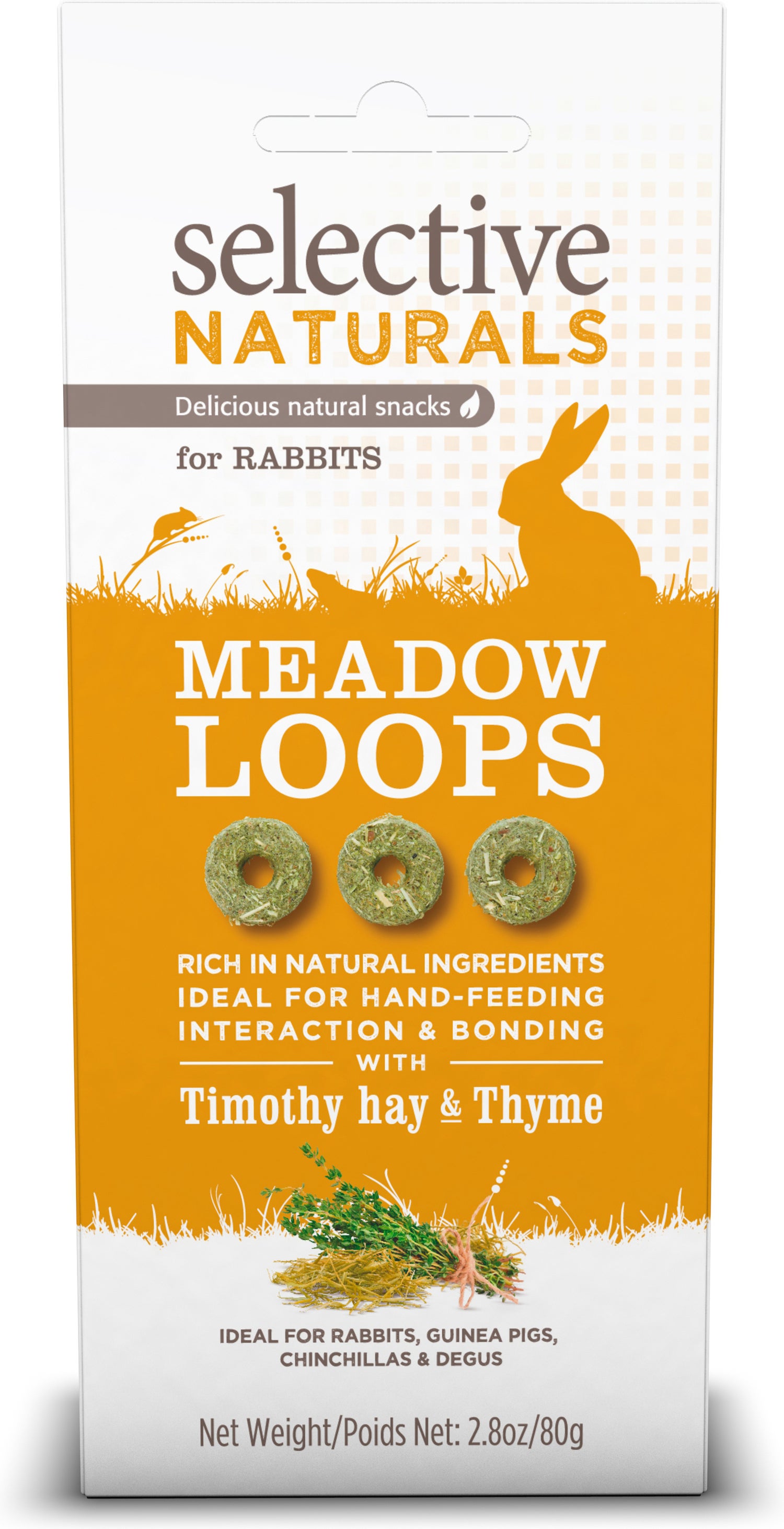 Supreme Selective konijnensnack Naturals Meadow Loops 80 g