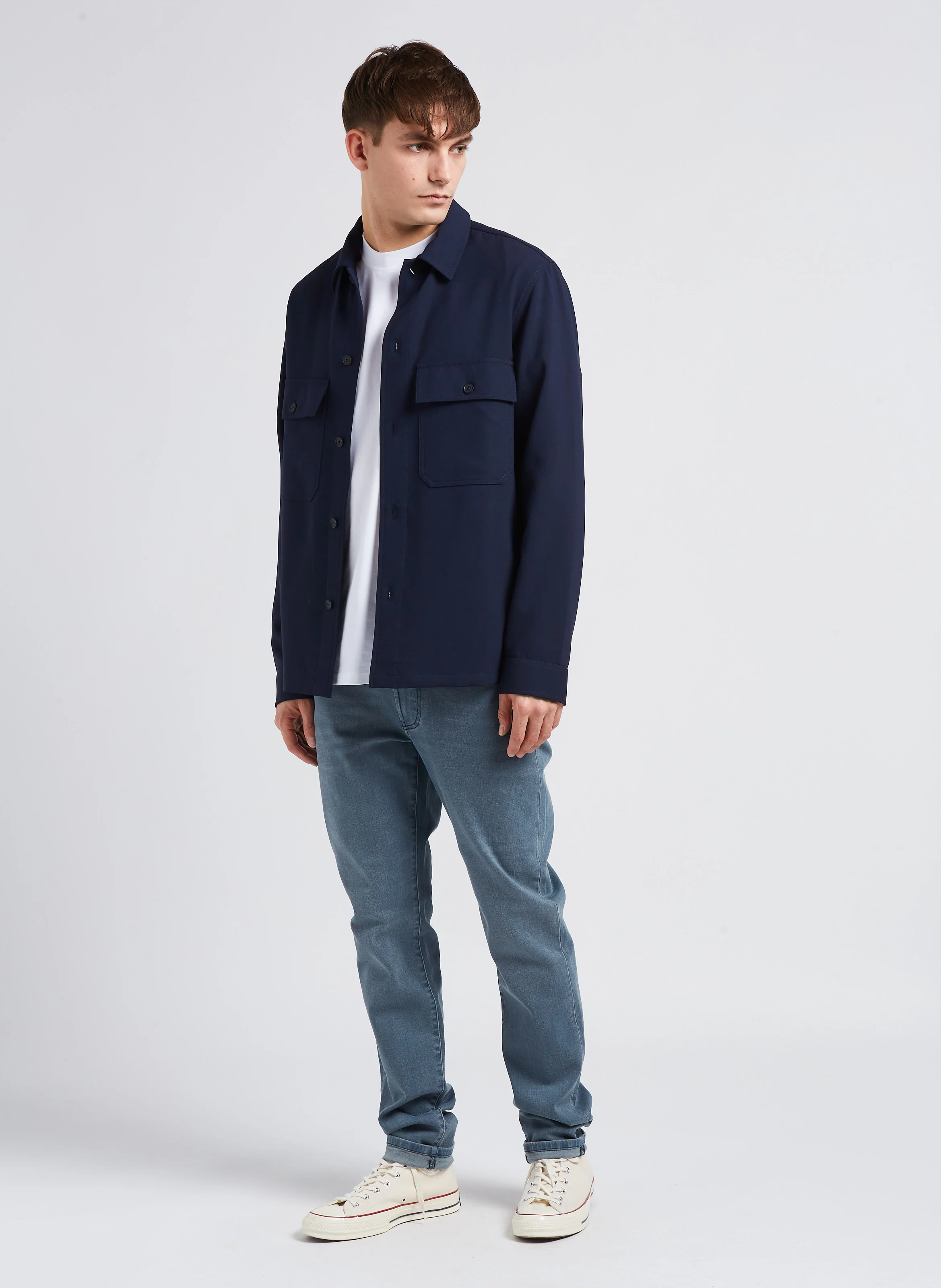 Jean slim en coton bio stretch| Bleu