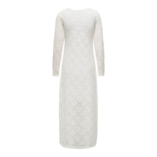 ONLY Rose Long Lace Kjole, White, L