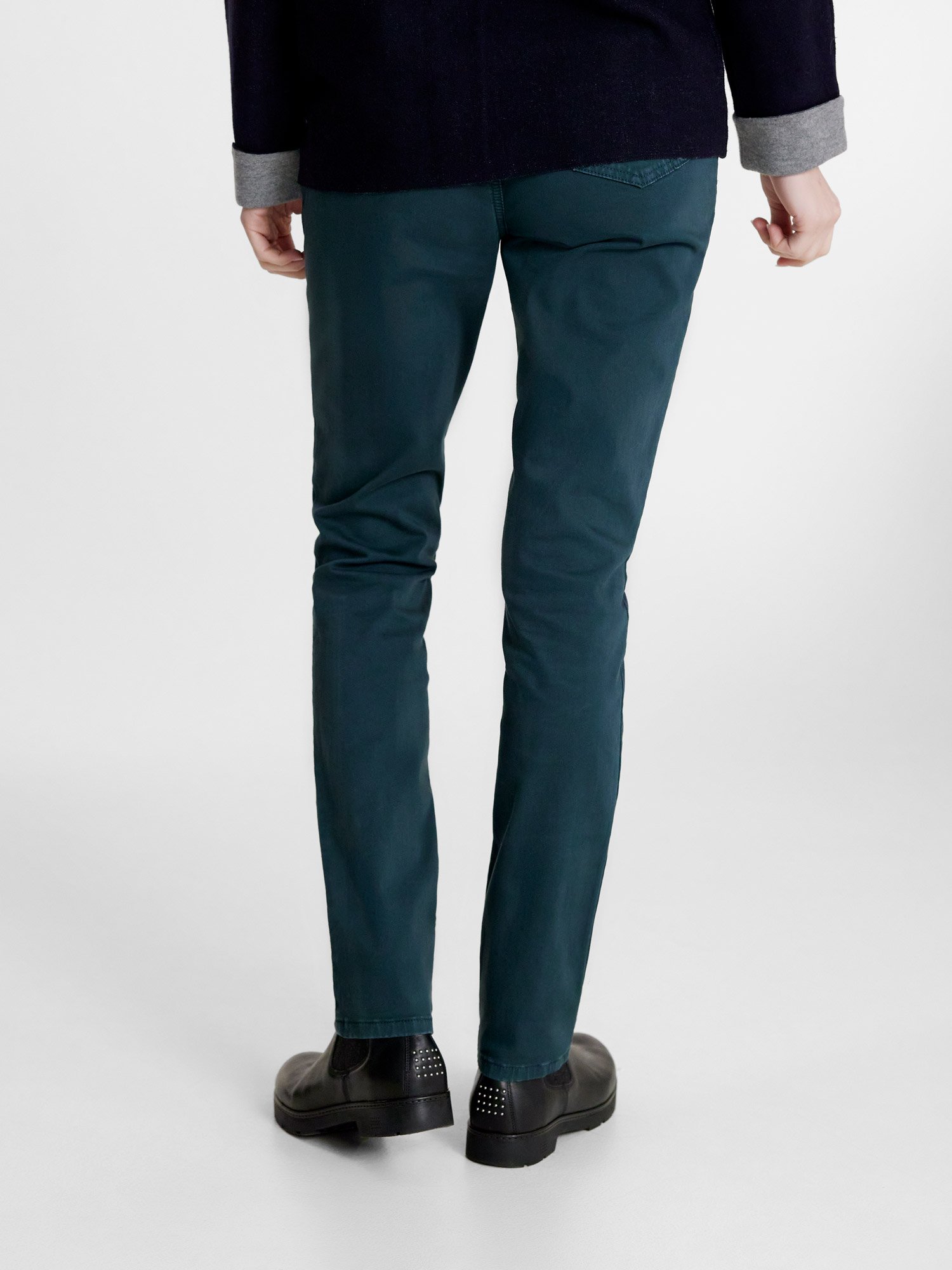 Pantalon Femme Ceinture Elastiquée Vert