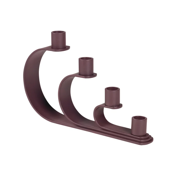 Broste Copenhagen - Nami Kerzenhalter, H 16 cm, decadent chocolate