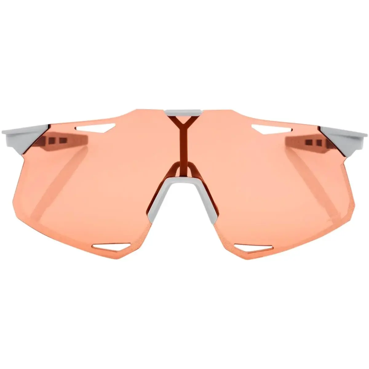 100% Hypercraft Sport Zonnebril Mat Grijs met HiPER Coral Lens