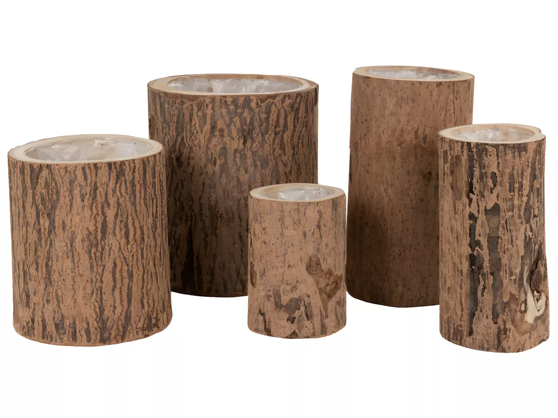 Grand cache pot en écorce de paulownia
