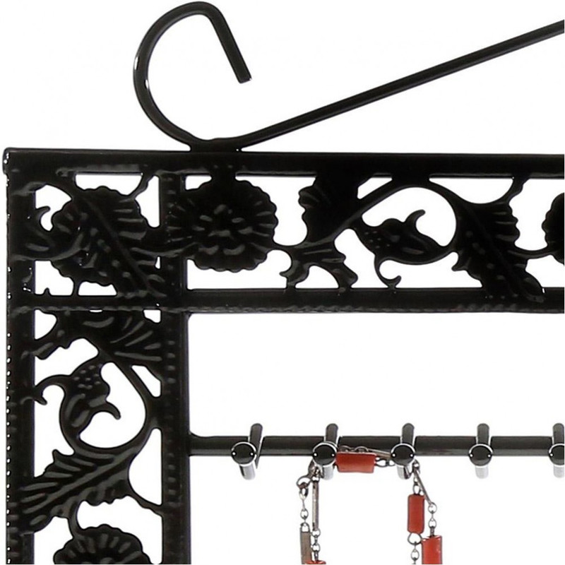 Porte bijoux mixte collier boucle bracelet Noir