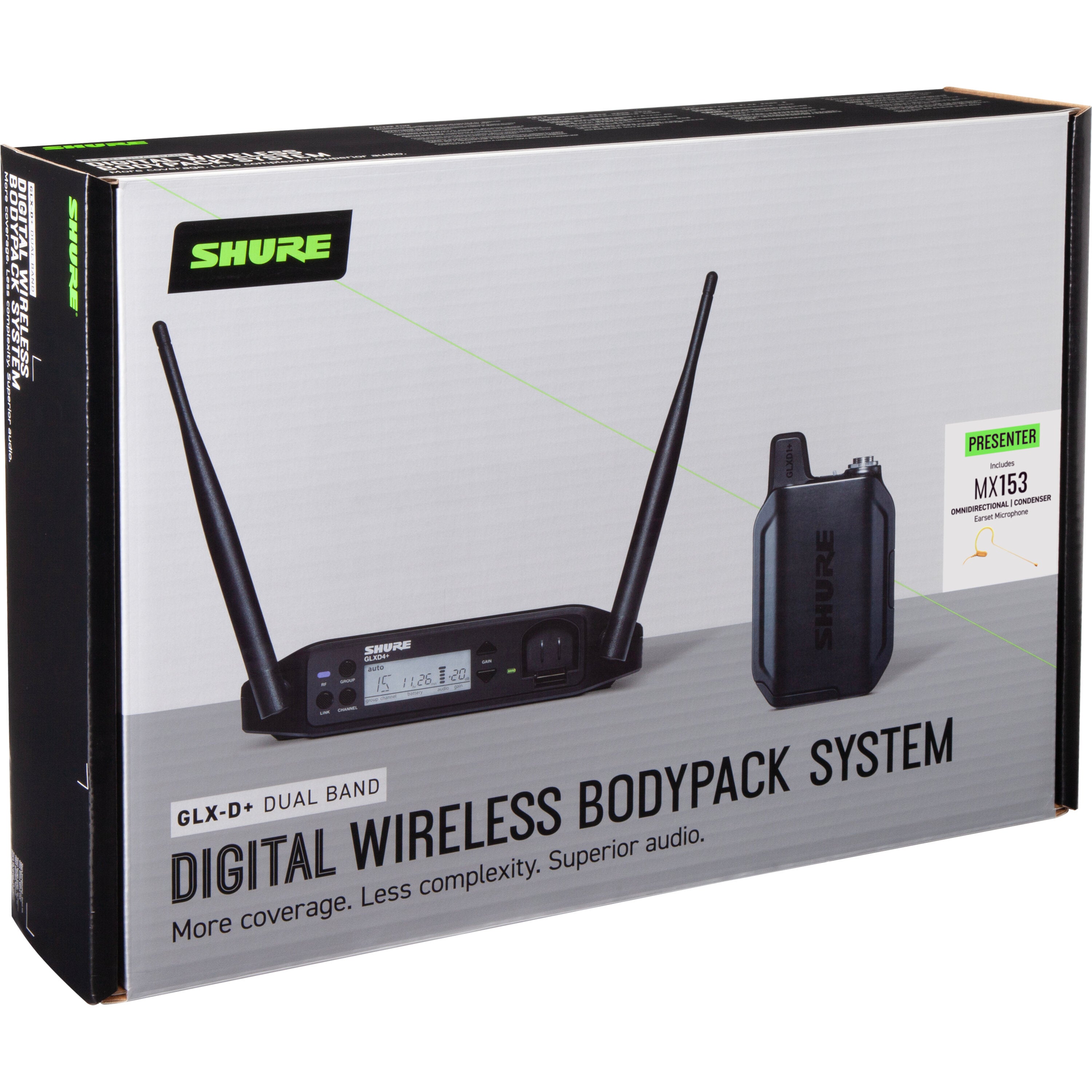 Shure GLXD14+/MX53 digitaal draadloos headsetsysteem