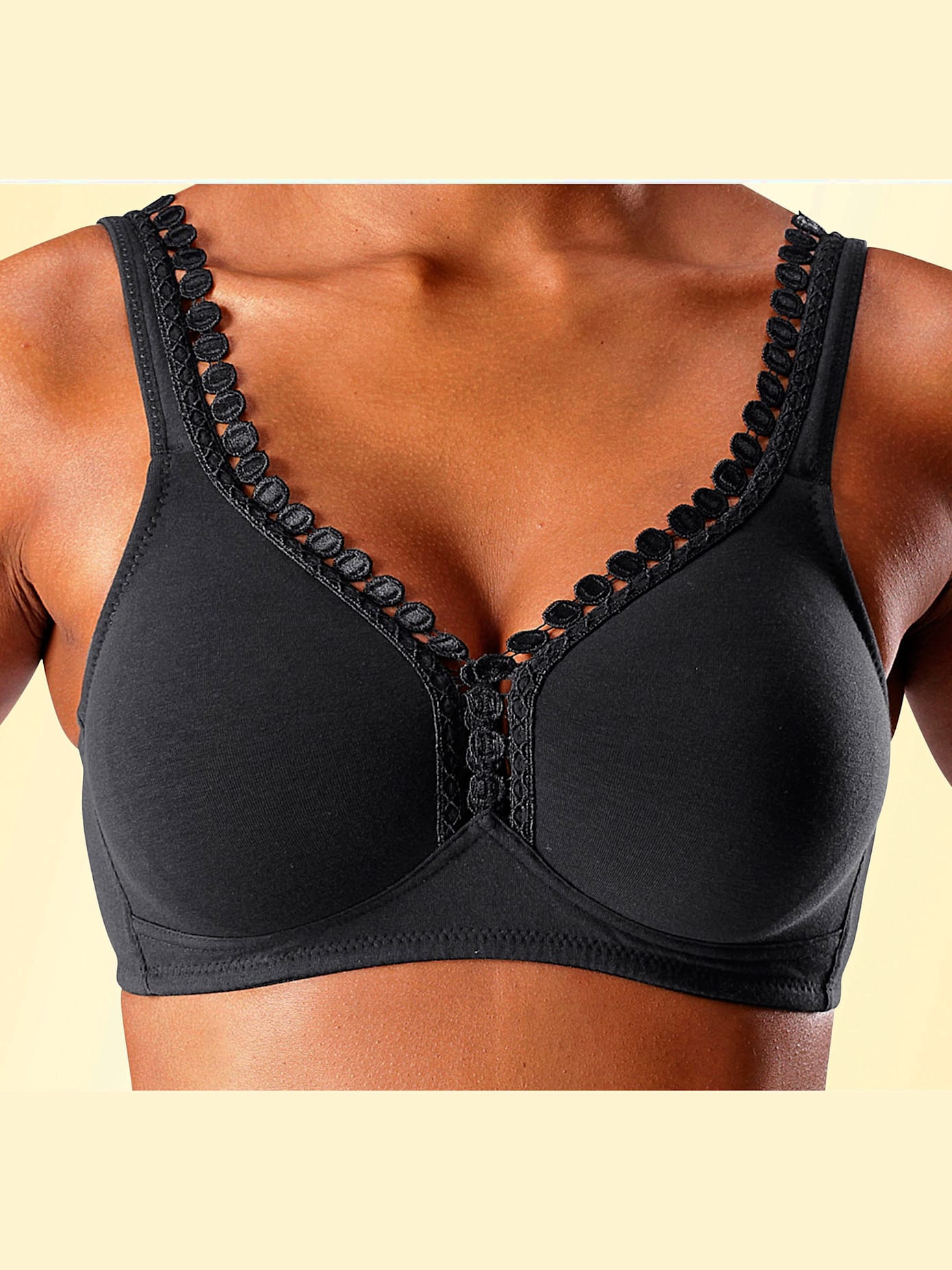 Soutien-gorge sans armatures en coton doux