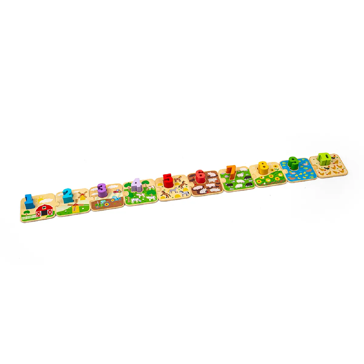 Bigjigs Toys Puzzle de Tuiles de Ferme