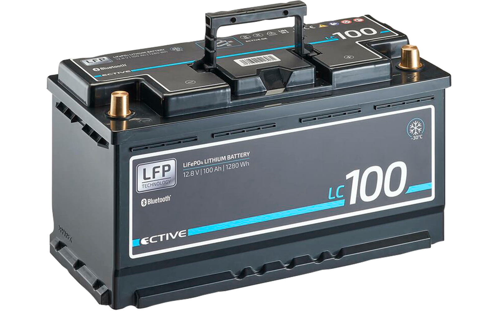 Ective LC 100 BT LT 12 V LiFePO4 Lithium Versorgungsbatterie