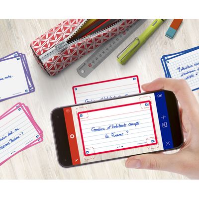 Oxford FLASH 2.0 Starter Pack - Pack de 32 cartes - A7 - ligné - couleurs assorties