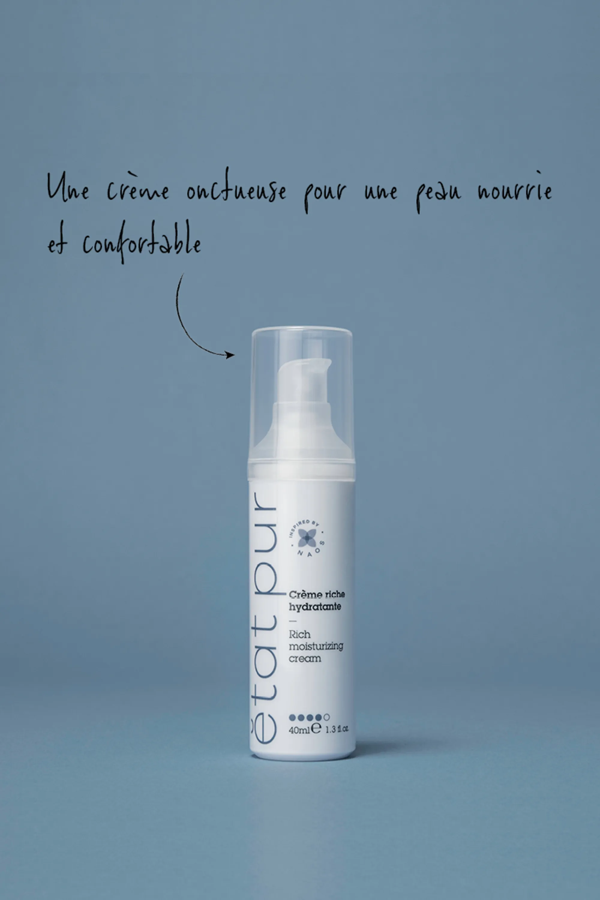 Etat Pur Crème riche hydratante visage et cou-40 ml