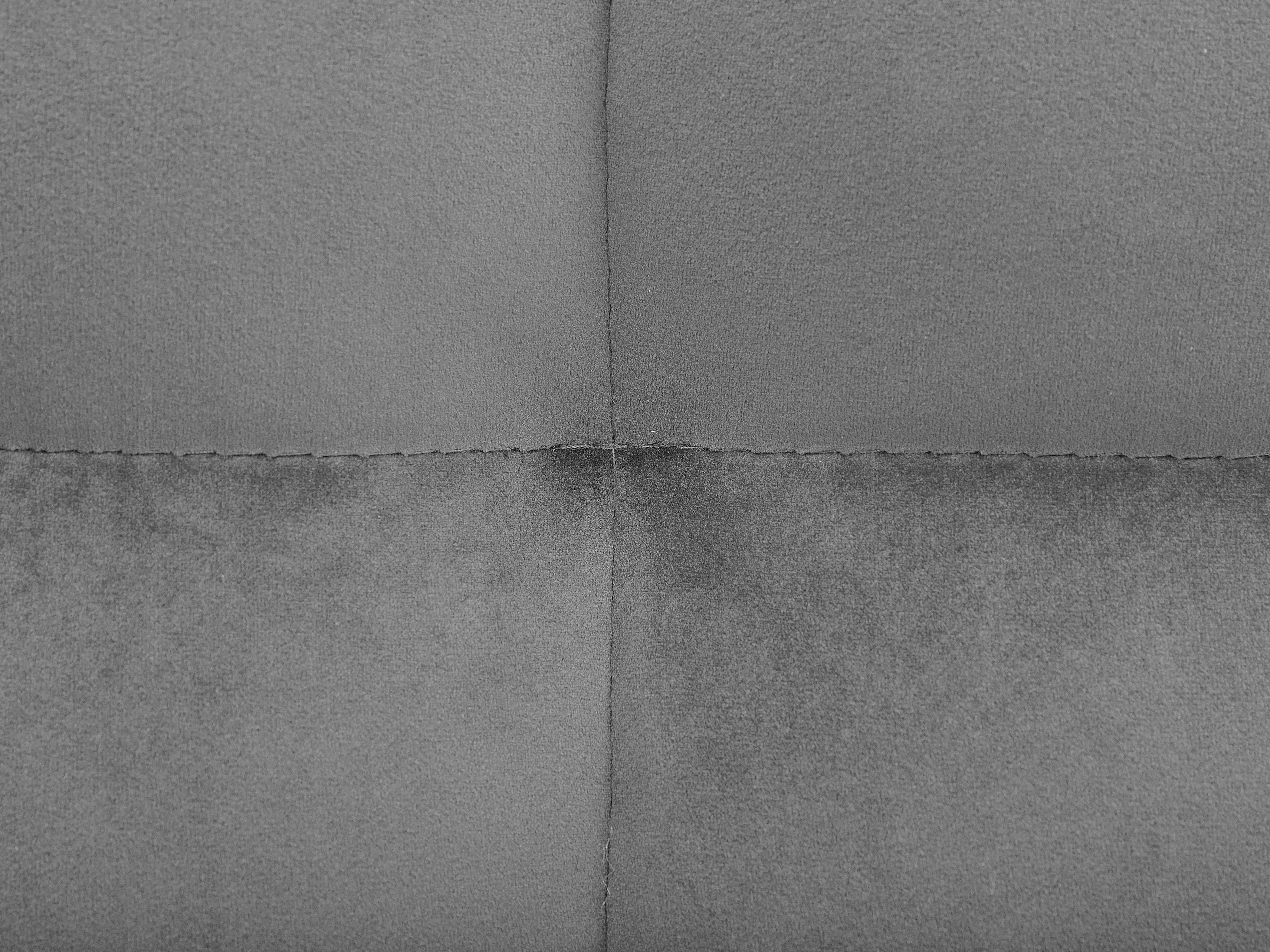 Bed Fluweel SENLIS 180 x 200 cm Grijs