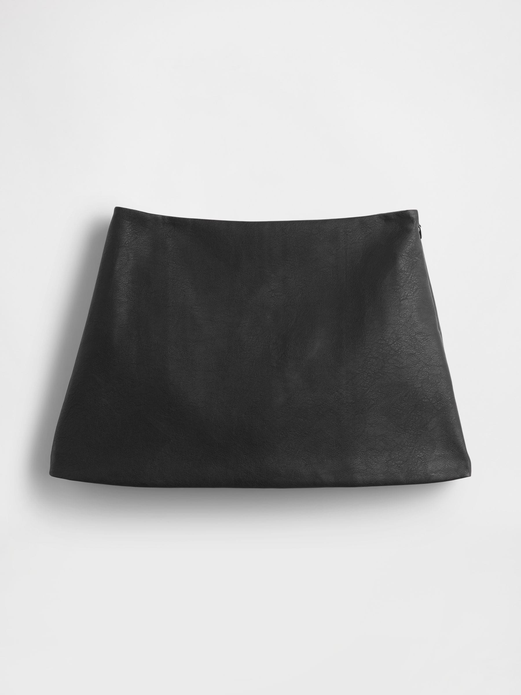 Zwart - Gap Vegan Leather Mini Skort