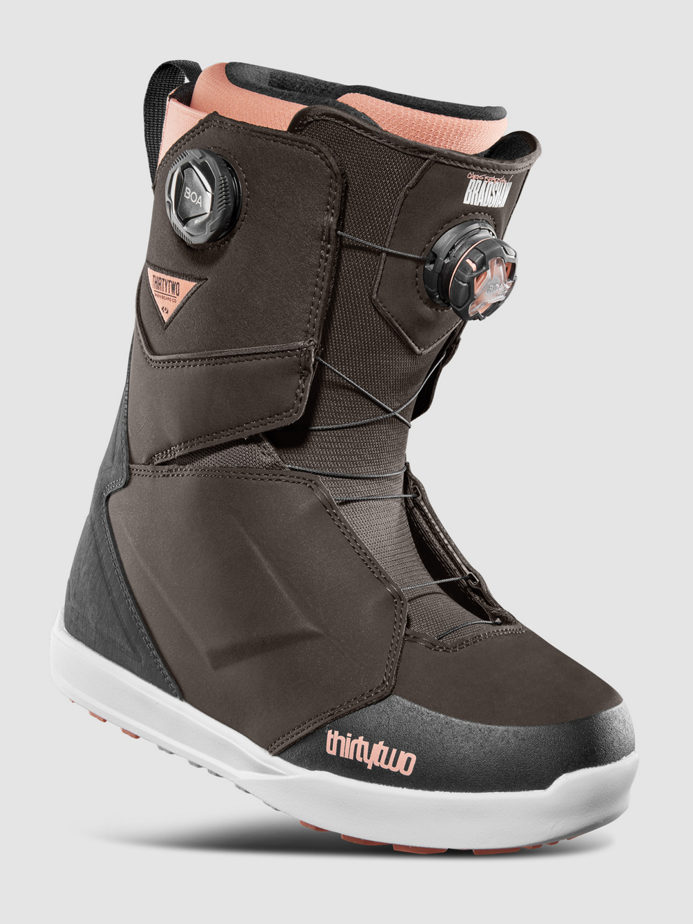ThirtyTwo Lashed Double BOA Bradshaw 2025 Snowboard Bo brown