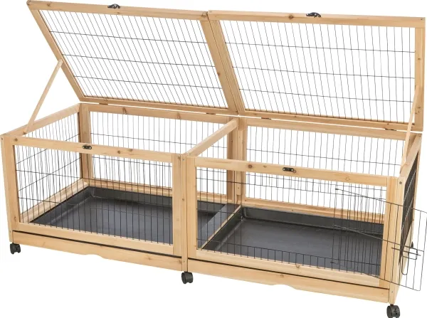 Trixie Indoor run, guinea pigs/rabbits, wood/metal, 150×50×60 cm