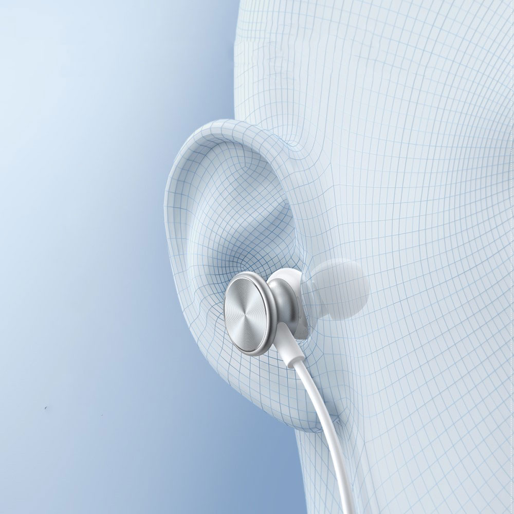 EW03 In-Ear Kopfhörer 3.5mm Klinken Anschluss mit Mikrofon und Lautstärkeregler - Schwarz