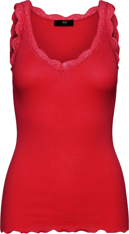RM by Rosemunde RMWBalta modal SL lace V-neck top Racing red